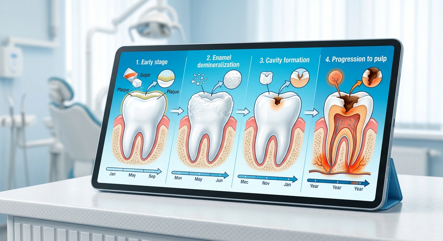 how long does it take for a cavity to form