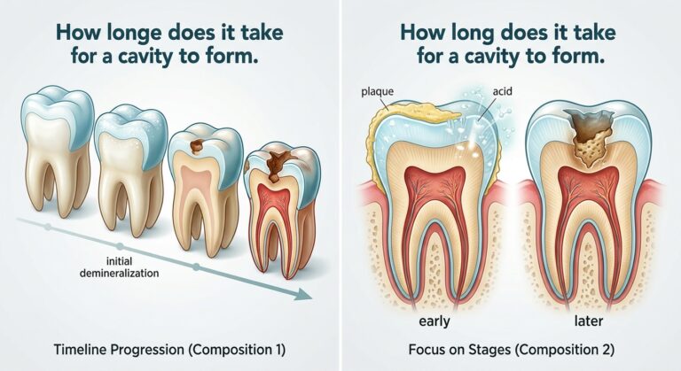 how long does it take for a cavity to form