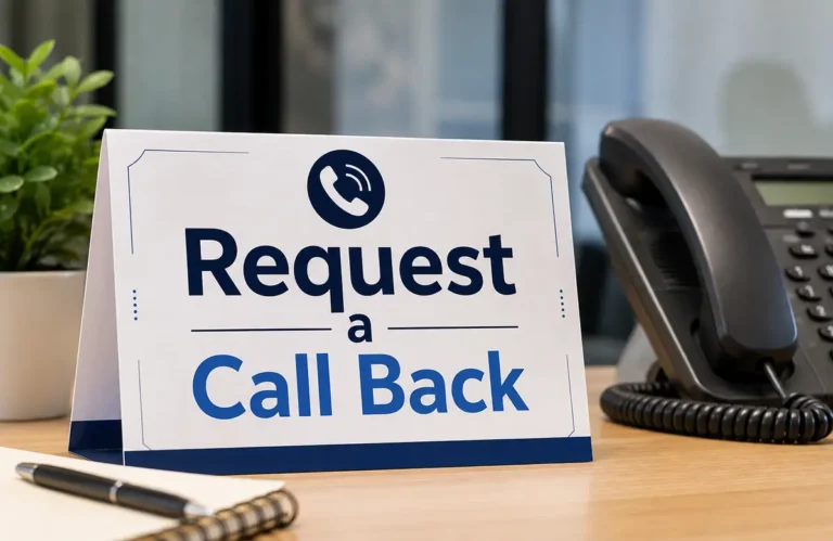 request a call back